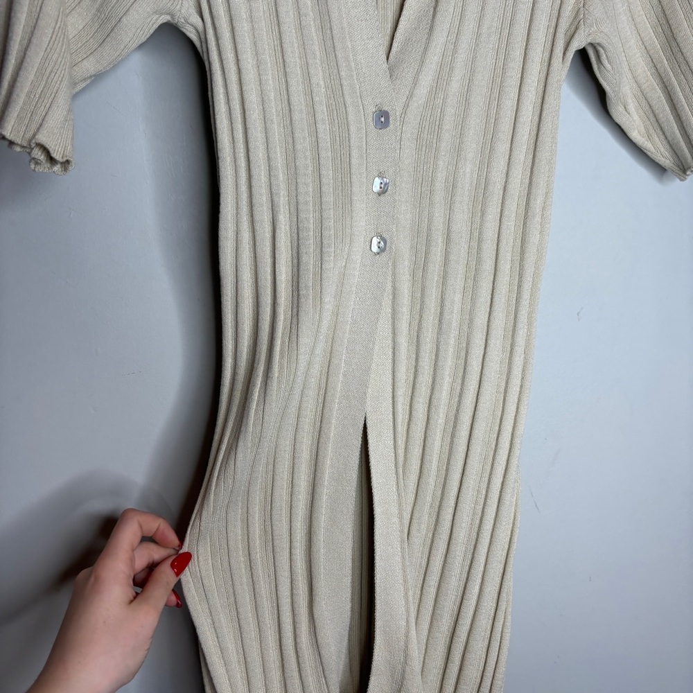The Line by K Daisy Cardigan and Pants Set Size S Sand - Picture 13 of 13